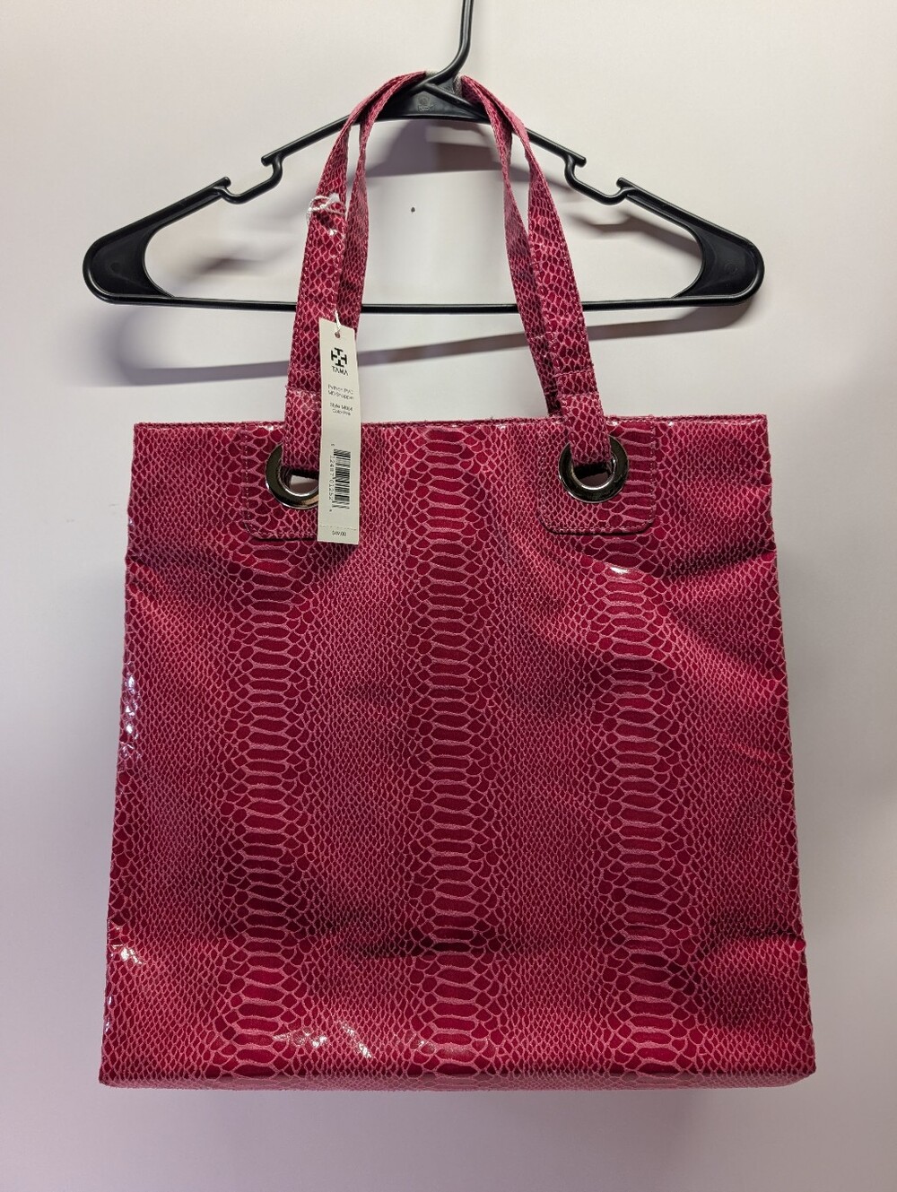 Source Unknown Bright Pink Shoulder Bag with Silver Hardware
